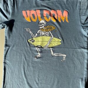 Volcom Blue-Gray Basic Fit Tee